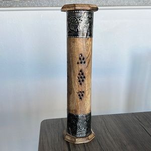 Wooden Incense Stick and Cone Burner Tower